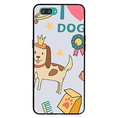 Ốp lưng dành cho Oppo A3s - Realme C1 - A12e - Realme 2 mẫu Cún Đeo Vương Miệng