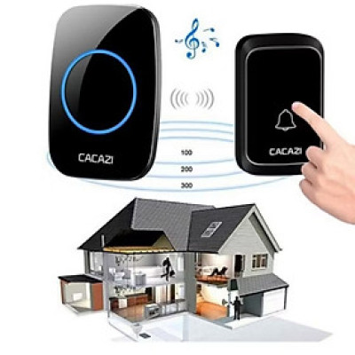 BỘ CHUÔNG CỬA BÁO KHÁCH KHÔNG DÂY XA 200M THÔNG MINH CHO MỌI NHÀ