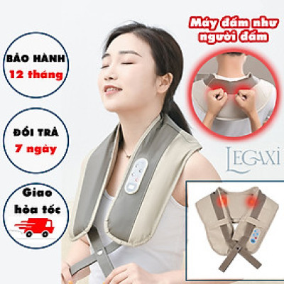Máy Massage, Đai Mát Xa Đấm Bóp Cổ Vai Gáy, Đau Lưng, Mỏi Lưng Dân Văn Phòng, Phụ Nữ, Đàn Ông, Người Già Legaxi