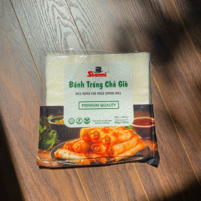 COMBO 10 Bánh tráng chả giò Shammi vuông 22cm 200g (bánh tráng cuốn chả giò,bánh đa nem xuất khẩu)
