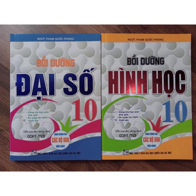 Sách - Combo bồi dưỡng Đại số + Bồi dưỡng Hình Học lớp 10 ( Biên soạn theo chương trình GDPT mới )