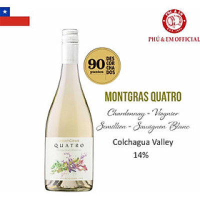 Rượu Vang Trắng Chile MontGras Quatro
