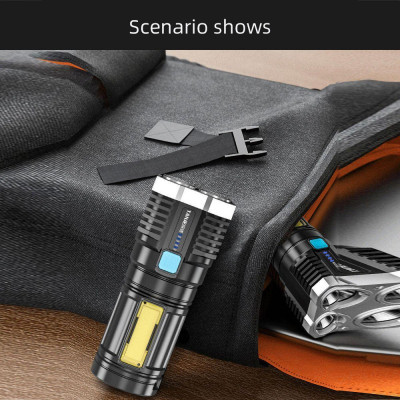 Đèn Pin Cầm Tay Siêu Sáng 4 Bóng Toma S03