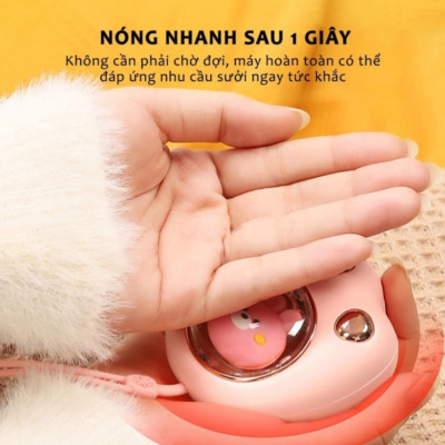 Máy Sưởi Mini Cầm Tay Máy Sưởi Cầm Tay Đa Chức Năng Thông Minh Nhỏ Gọn Bỏ Túi Hình Tay Mèo Giao Màu Ngẫu Nhiên