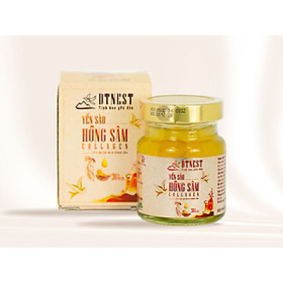 Yến Chưng Hông Sâm Collagen DTNEST - Hũ 70ml - Bồi Bổ Sức Khỏe