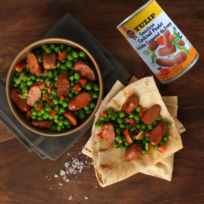 Xúc Xích Gà Cocktail Tulip 405g - Nhập Khẩu Đan Mạch | Tulip Chicken Cocktail Sausages 405g