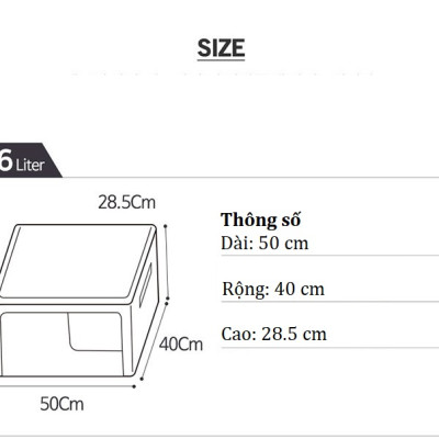 COMBO 2 TÚI ĐỰNG QUẦN ÁO KHUNG THÉP 56L-LIVING BOX 56L