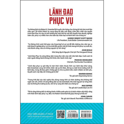 Sách - Lãnh Đạo Phục Vụ - Bìa Cứng - Robert K. Greenleaf - Pace Books
