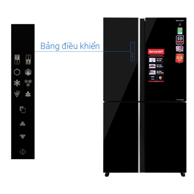 Tủ lạnh Inverter Sharp 525 lít SJ-FXP600VG-BK-Hàng chính hãng