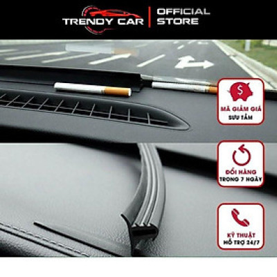 Bộ Gioăng cao su chữ T dài 1,6m kèm que cài nẹp chân kính lái ô tô, phù hợp mọi loại xe  Freeship Cửa hàng nội thất