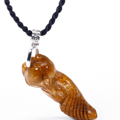 Mặt dây chuyền hồ ly tóc vàng mệnh thủy, kim - Ngọc Quý Gemstones