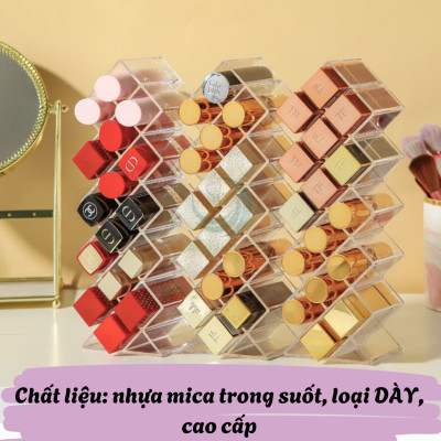 Khay Đựng Son 18–26 Ô Tiện Lợi Kệ Đựng Son 18–26 Ngăn Cao Cấp Khay Đựng Son Trang Điểm Đa Năng 18–26 Ô  Khay Son Cao Cấp 18–26 Ô – Gọn Gàng, Tinh Tế Khay Trang Điểm Đựng Son 18–26 Ô Acrylic Trong Suốt Hộp Đựng Son Handmade 18–26 Ngăn – Đẳng Cấp Makeup