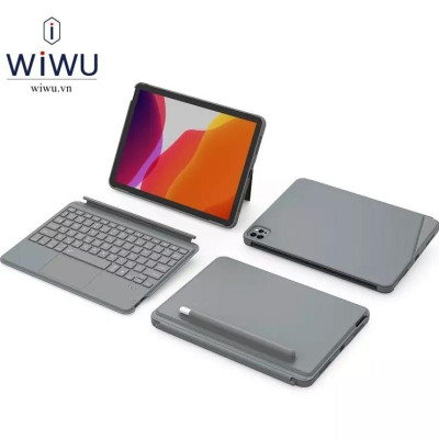 Bao da bàn phím WIWU Combo Touch Keyboard cho iPad A16 Gen 11 2025 , Gen 7/8/9 10.2inch , Gen 10 - Hàng chính hãng