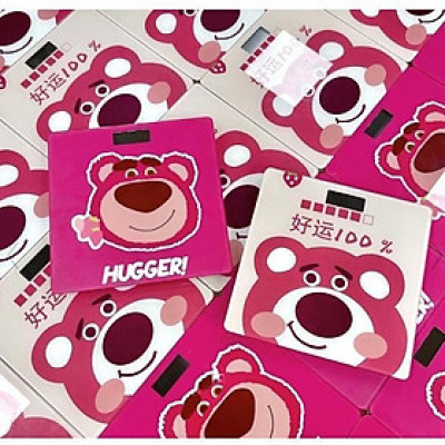 Cân Điện Tử Hình Gấu 180Kg Dễ Thương Tích Hợp Đo Nhiệt Độ Kèm Pin