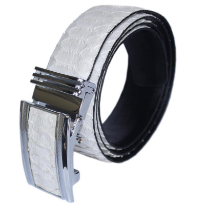 Thắt Lưng Nam Da Trăn VIP Bản Lớn Huy Hoàng HT4335 - Trắng