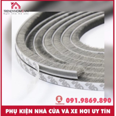Ron sợi dán khe khung cửa, tấm chắn chống bụi, gió, hơi điều hòa (7*12mm)-Đơn vị bán 3 mét Trendycar