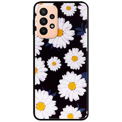 Ốp lưng dành cho Samsung A13 4G mẫu Cúc Nhuỵ Vàng Nền Đen