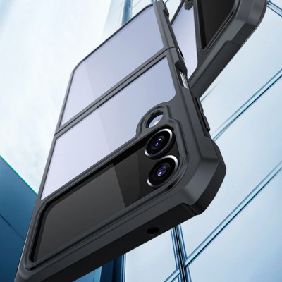 Ốp Lưng Chống Sốc Cho Samsung Galaxy Z Flip 7 , Z Flip 6 , Z Flip 5 , Z Flip 4 , Z Flip 3 Mặt Lưng Trong Suốt Bảo Vệ  - Hàng Chính Hãng Xundd