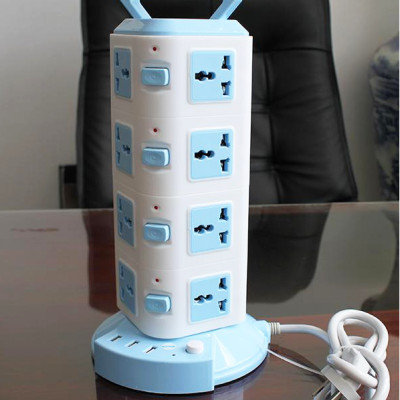 Ổ cắm điện 4 tầng loại XỊN 3 USB sạc điện thoại và 16 lỗ cắm