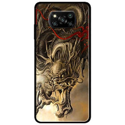 Ốp lưng dành cho Xiaomi Poco X3 mẫu Rồng Giận Dữ