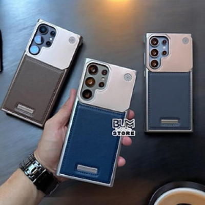 Ốp Lưng Da Cho Samsung Galaxy S25 Ultra / S24 Ultra / S23 Ultra Nhựa Cứng Hở Cạnh - BUM STORE GALAXY CASE