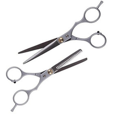 Combo 2 Bộ (1 Bộ gồm 2 Kéo Cắt Và Kéo Tỉa Tóc Đa Năng Chuyên Nghiệp)