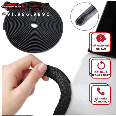 Gioăng tốt Cuộn dái 8 mẹt nẹp viền chống xước ,va đập viền cửa lõi thép siêu bền cho ô tô xe hơi 