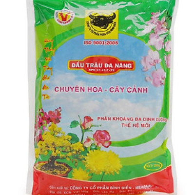 Phân bón đầu trâu đa năng NPK 17-12-7 +TE cao cấp chuyên rau màu - hoa - cây kiểng gói 200g