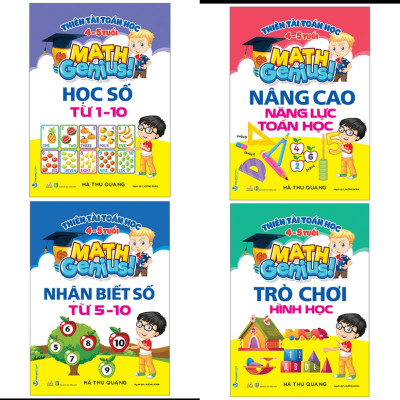 Combo Thiên Tài Toán Học - 12 Cuốn - Hà Thu Quang - Vanlangbooks