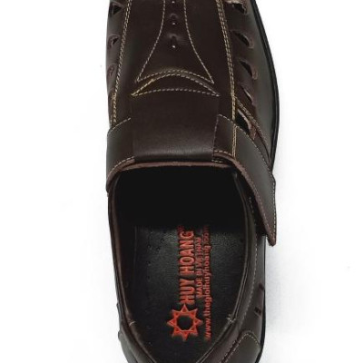 Giày rọ nam Huy Hoàng da bò màu nâu HT7787