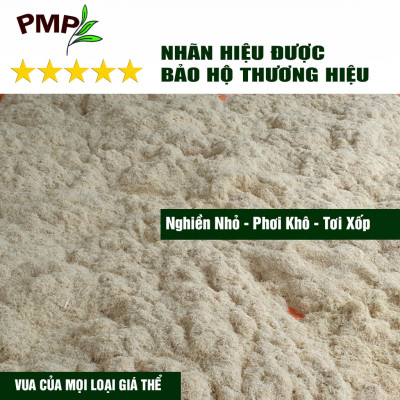 Combo 1 túi giá thể bã mía 500g & 1 túi vỏ lạc 1Kg dập nhỏ PMP để trộn đất, phủ bề mặt trồng cây