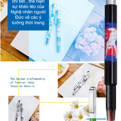 Bút bi ký STABILO BeCrazy "Magic ink" + tuýp ruột xanh (BC-G) - Hình đầu lâu