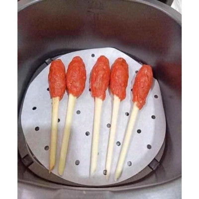 Set 500 Giấy nến hấp, nướng bánh, lót nồi chiên không dầu (22cm), đục lỗ, chống dính