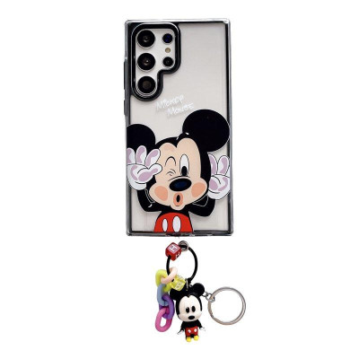 Ốp Lưng Cho Samsung Galaxy S24 Ultra / S23 Ultra Chuột Mickey Kèm Phụ Kiện Trang Trí - BUM STORE GALAXY CASE