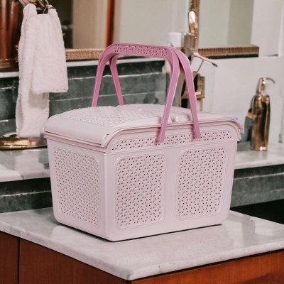 GIỎ ĐỰNG ĐỒ 2 QUAI XÁCH LÀN ĐỰNG ĐỒ CÓ NẮP ĐẬY THÔNG MINH ĐA NĂNG DÀNH CHO MẸ ĐI SINH MÀU SĂC PHONG CÁCH BẮC ÂU