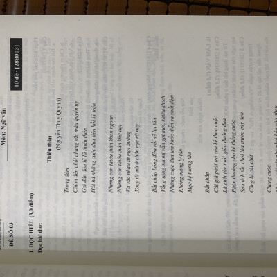 100 đề minh hoạ môn Ngữ văn