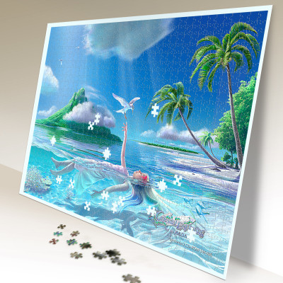 Tranh xếp Hình Tia Sáng  Nới ấy bình yên  (925 mảnh ghép)