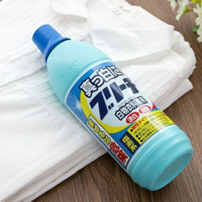 Combo Nước tẩy trắng quần áo Rocket (600ml) TẶNG Bàn chải giặt quần áo CL-5054# hàng nội Địa Nhật Bản (Made in Japan)