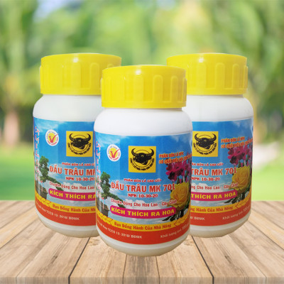 Phân bón Đầu Trâu 701 (100g/hũ) - COMBO 3 HŨ | Chuyên dùng hoa lan, hoa hồng, bonsai | Kích thích và dưỡng hoa lâu tàn | Foliar fertilizer