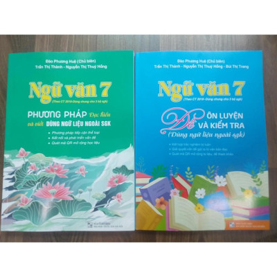 Sách - Combo 2 cuốn Ngữ Văn 7 - Đề ôn luyện và kiểm tra + Phương pháp đọc hiểu và viết ( dùng ngữ liệu ngoài sgk )