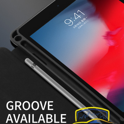 Bao da dành cho iPad  iPad 9.7 (2017/2018) Gen 5/ Gen 6, iPad Air, iPad Air 2  hiệu Dux Ducis Domo có khe để bút, bảo vệ camera, chống sốc, cao cấp - Hàng nhập khẩu.