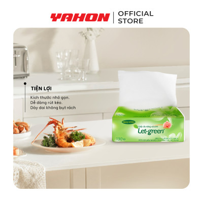 Combo Bao Giấy Vệ Sinh Đa Năng LET-GREEN 15*21cm, 130 Tờ/Bao