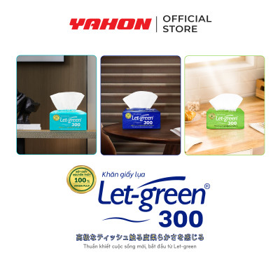 Combo Bao Khăn Giấy Lụa LET-GREEN, 300 Tờ/Bao