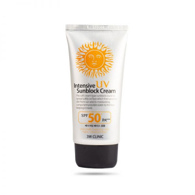 Kem Chống Nắng 3w Clinic Intensive Uv Sunblock Cream Spf 50 Pa+++ 70 Ml