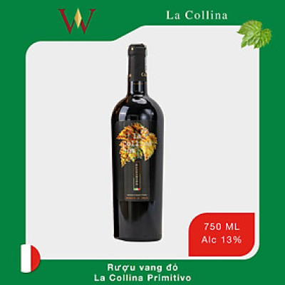 Rượu vang đỏ La Collina Primitivo 750ml 13%