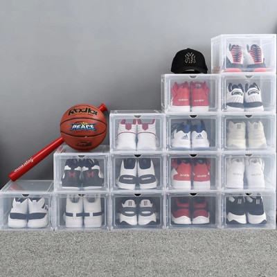 Combo Hộp Đựng Giày Nhựa Cứng Cao Cấp Size Lớn Cửa Nam Châm Lắp Ráp Tiện Lợi 