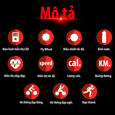 Xe Đạp Tập Gym Đa Năng Galen G016 Xe Đạp Kết Hợp Tay Chân Thế Hệ Mới