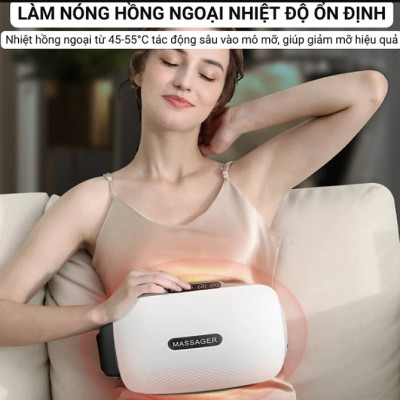 Đai Massage tan Mỡ Bụng MISUKO BM-B45 Đai Rung tan Mỡ Bụng Kết Hợp Nhiều Chế Độ Massage Và Nhiệt Giúp Đánh Tan Mỡ Bụng