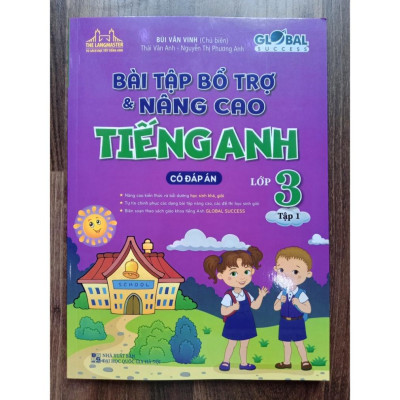 ` Sách - Combo Bài tập bổ trợ và nâng cao tiếng anh lớp 3 - tập 1 + 2 (có đáp án) - GLOBAL SUCCESS