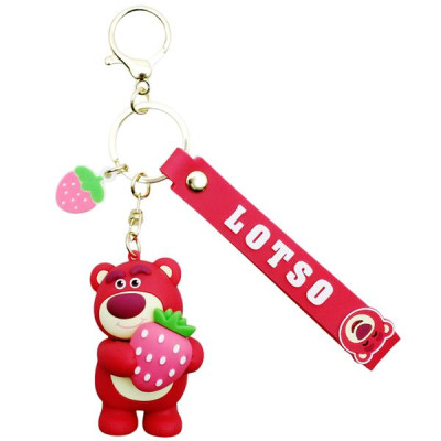 Móc Khóa Hình Gấu Dâu Lotso - Ôm Dâu - Goldlok STC119022/A